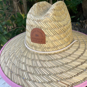 Burgee Co. Adult Lifeguard Hat - Pink Island Map